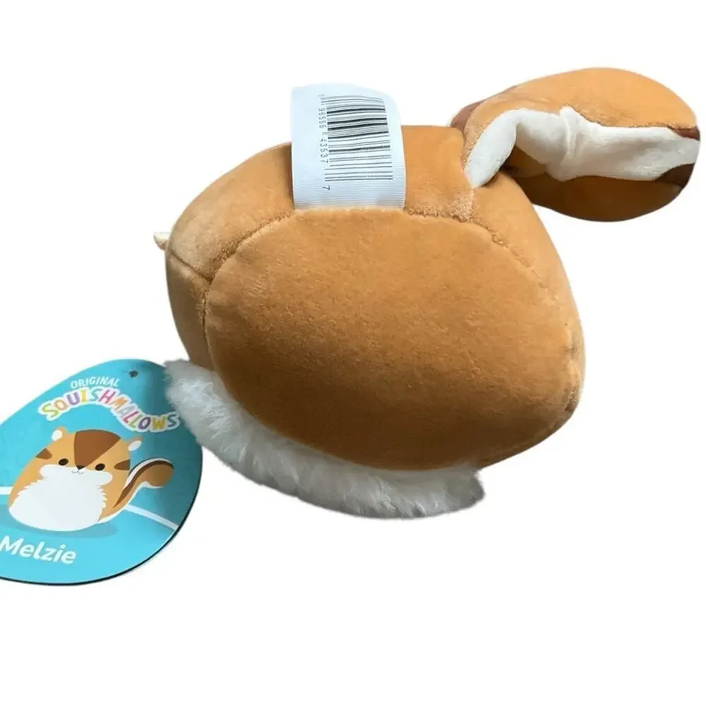 Squishmallows Melzie Squarel Tan and White Kids Toy